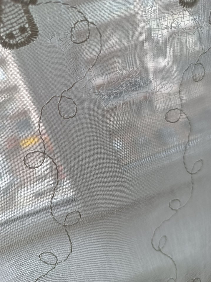 İşlemeli Beyaz Perde - Görsel 2