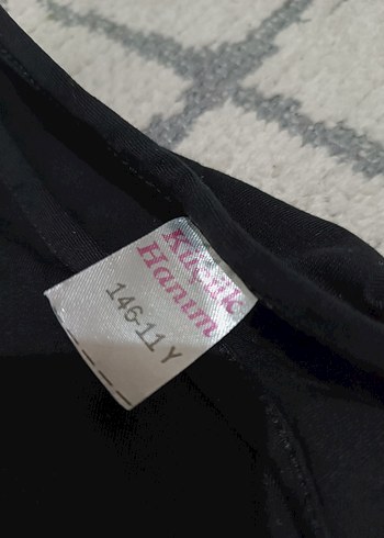 Dantel Kollu Siyah kız çocuk badi - Görsel 4