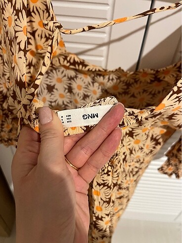 Mango M beden çiçekli elbise - Görsel 5