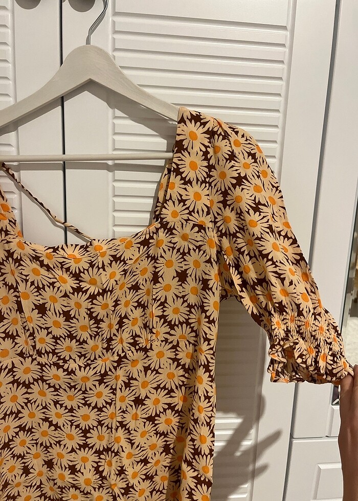 Mango M beden çiçekli elbise - Görsel 3