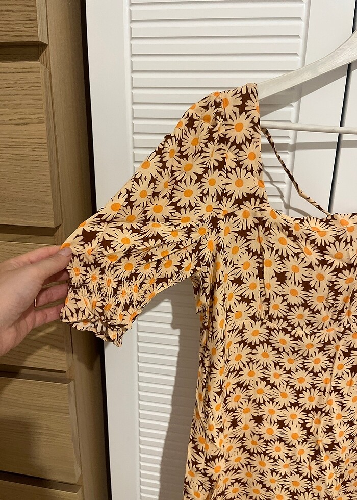 Mango M beden çiçekli elbise - Görsel 2