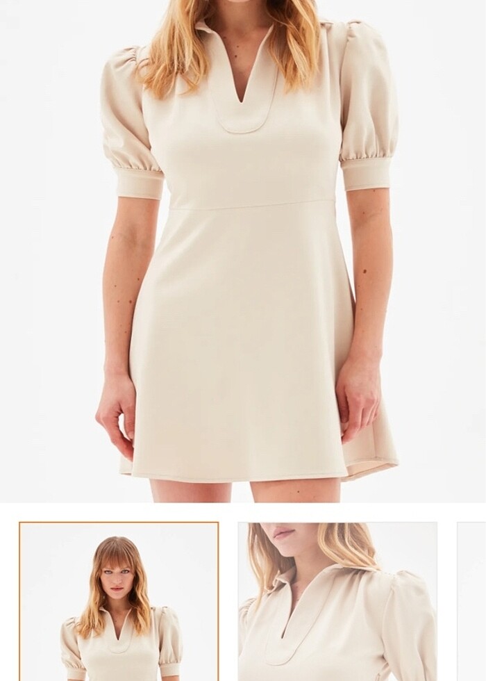 Adl kısa elbise - Görsel 4