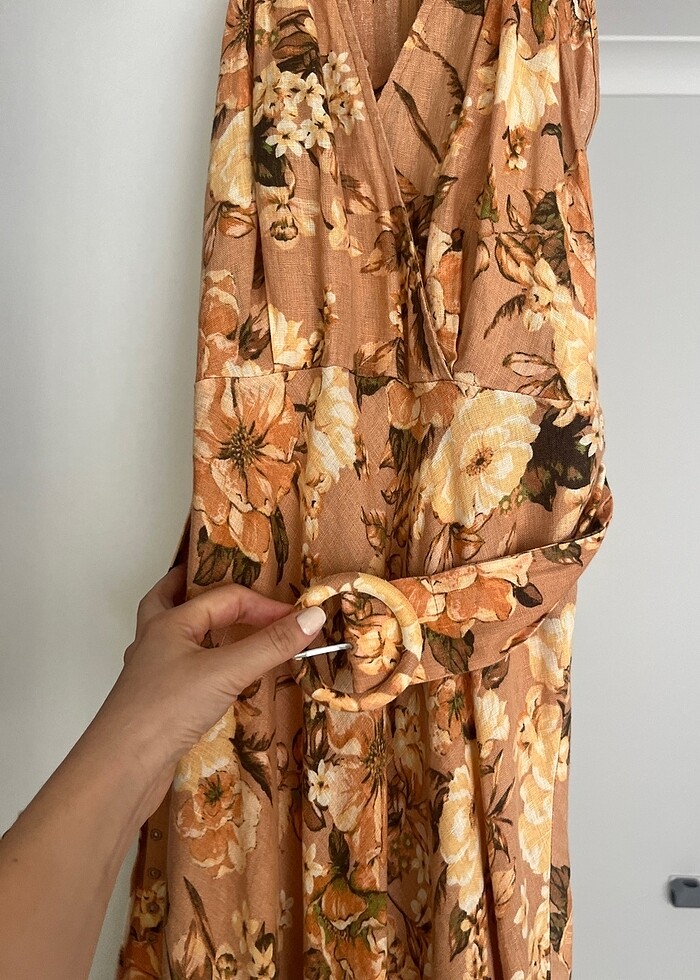 Mango keten elbise - Görsel 2