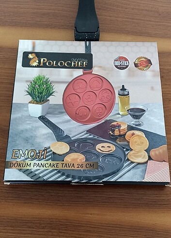 Diğer Emoji döküm pankek tava