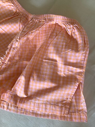 m Beden İpek Kramer kısa pijama takımı