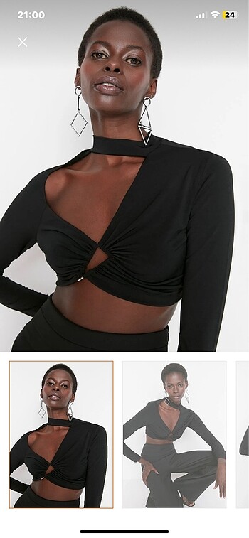 trendyolmilla crop bluz
