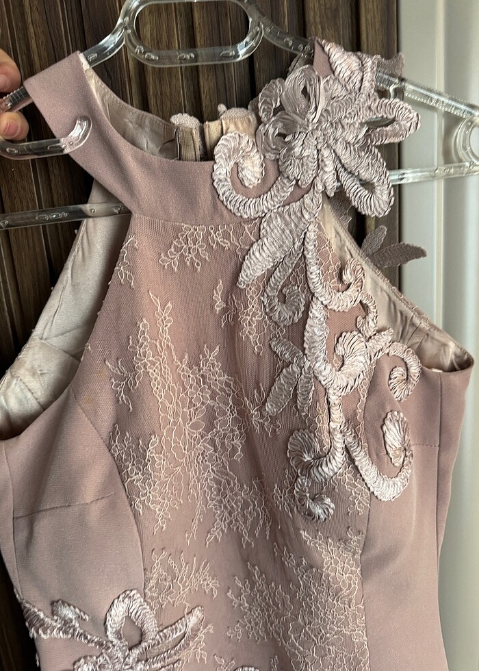 Pınar Ay pembe abiye 36 beden - Görsel 2