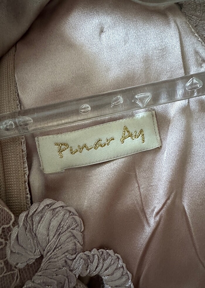 Pınar Ay pembe abiye 36 beden - Görsel 4