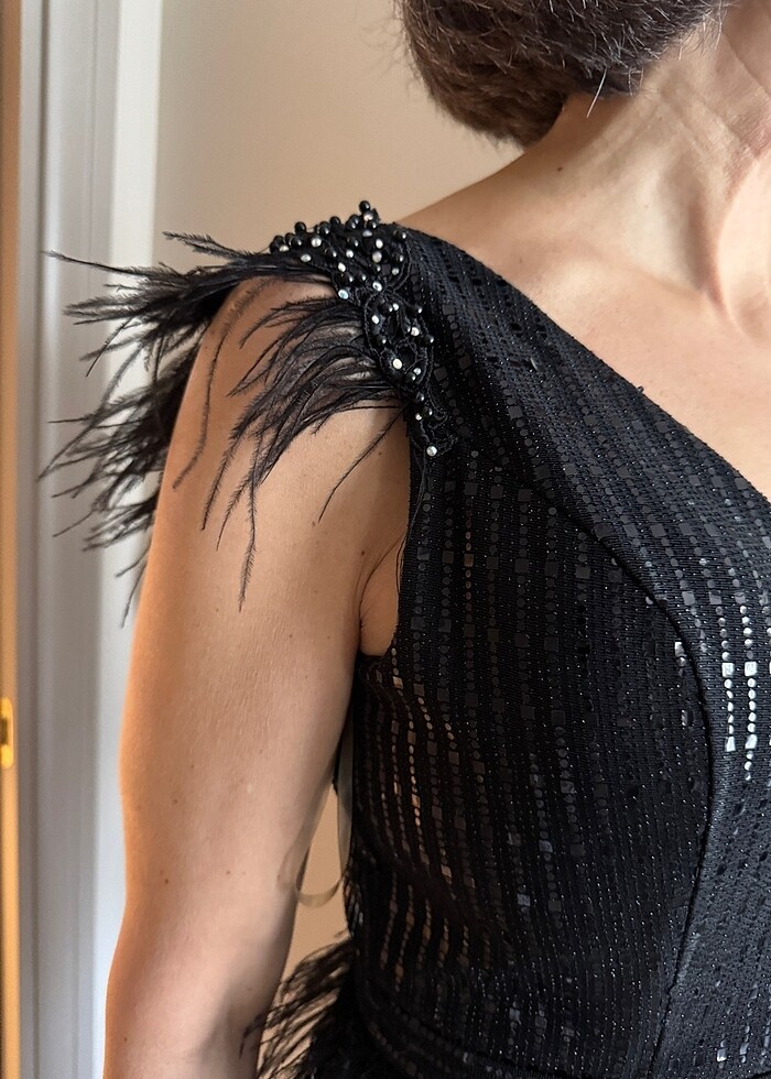 Siyah abiye 38 beden - Görsel 2