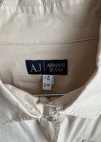 Armani Jeans bej gömlek s beden - Görsel 2