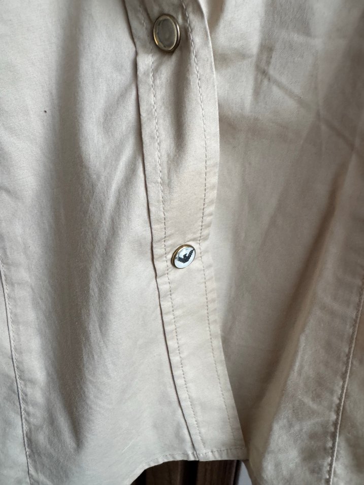 Armani Jeans bej gömlek s beden - Görsel 3