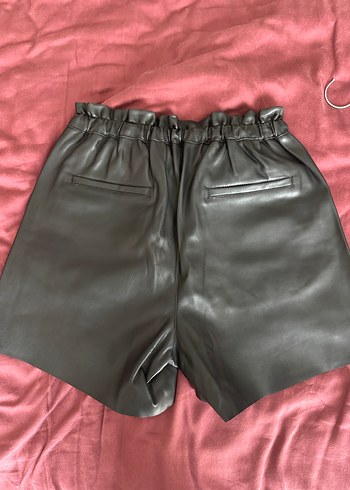 Mango etiketi üzerinde suni deri şort - Görsel 3