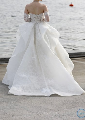 Vakko gelinlik eldiven ve duvak ile xs-s beden - Görsel 2