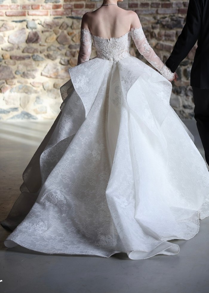 Vakko gelinlik eldiven ve duvak ile xs-s beden - Görsel 4