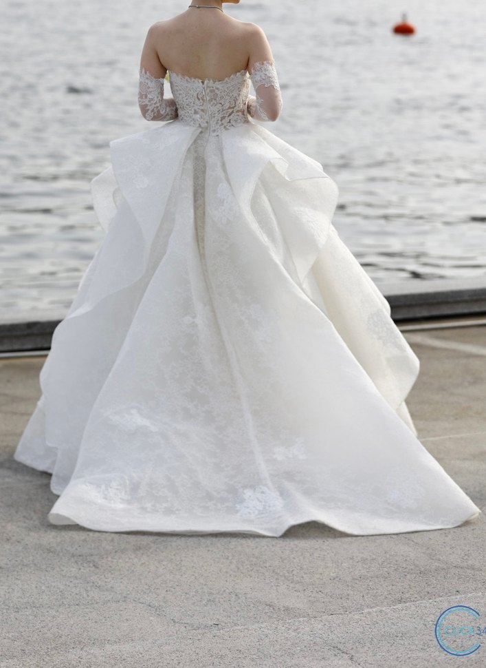 Vakko gelinlik eldiven ve duvak ile xs-s beden - Görsel 2