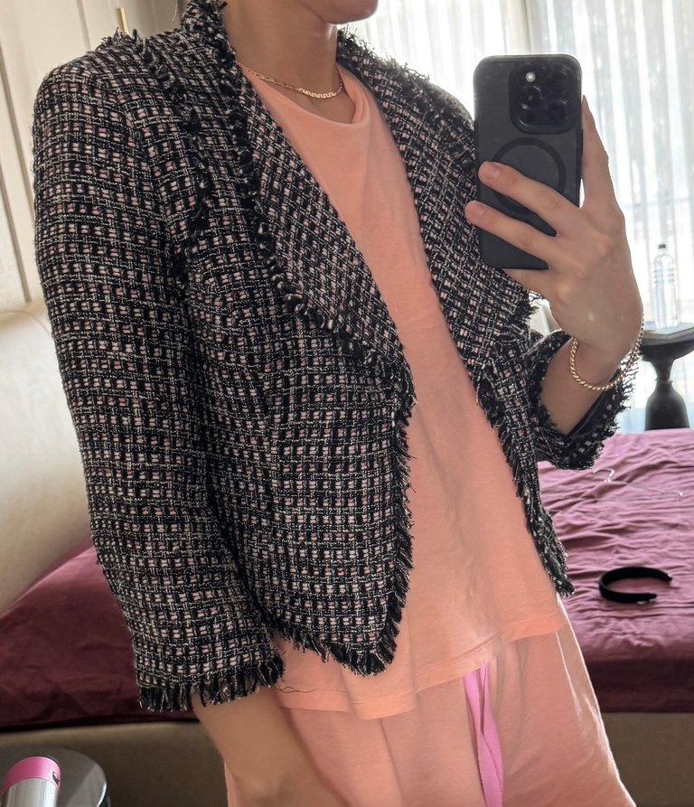 Truvakar kol Bebe s beden tüvit ceket - Görsel 5