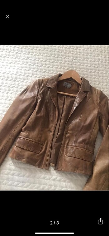 Zara blazer deri ceket