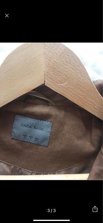 s Beden Zara blazer deri ceket