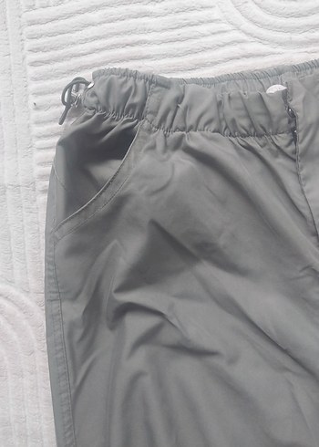 40 Beden Haki Rengi Rahat Kesim Kadın Paraşüt Pantolon