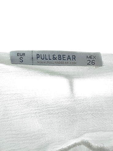 s Beden beyaz Renk Pull and Bear Kısa Elbise %70 İndirimli.