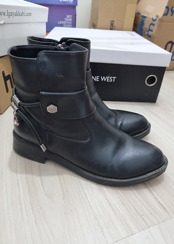 Siyah Deri Tokalı Bot, 37 numara - Görsel 5