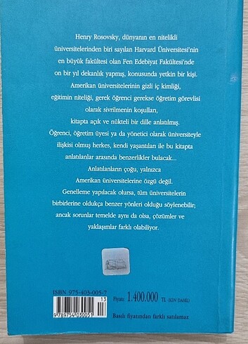 Üniversite Bir Dekan Anlatıyor, Henry Rosovsky - Görsel 3