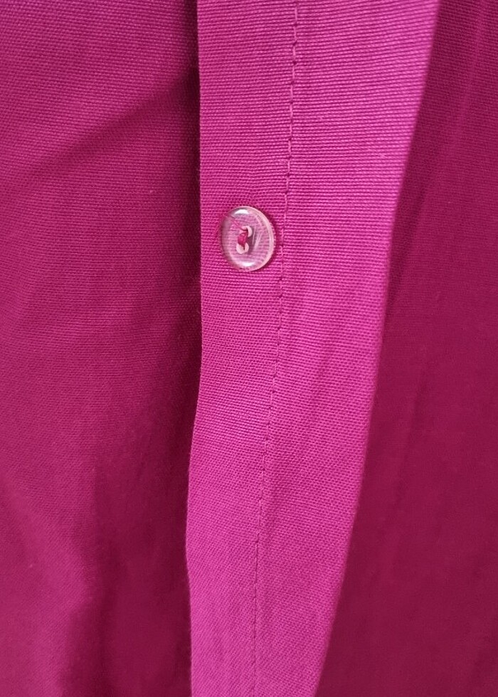 Fuşya uzun gömlek - Görsel 2