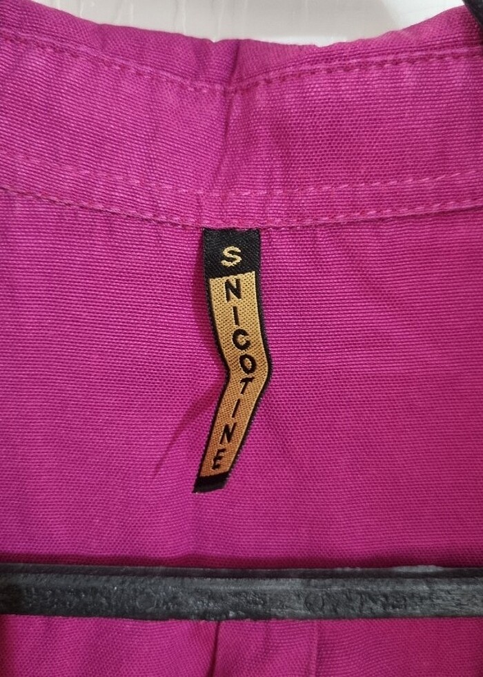 Fuşya uzun gömlek - Görsel 5