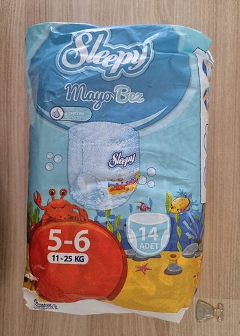 Sleepy Mayo Bez Bebek Bezi 5-6 Beden 14 Adet - Görsel 2