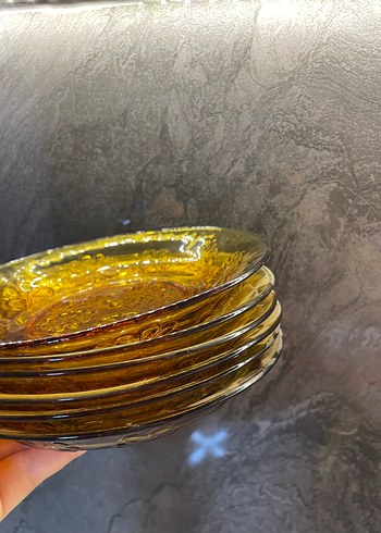 Antika 6lı Çiçekli Tabak Seti - Görsel 7