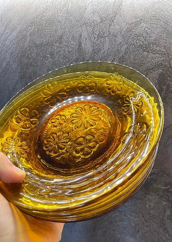 Antika 6lı Çiçekli Tabak Seti - Görsel 6