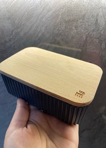 Madame Coco Orijinal Bambu kapaklı Saklama Kabı - Görsel 2