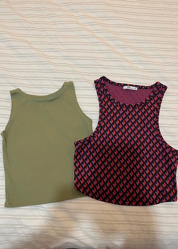 Kadın Çok Renkli Mini Crop Toplar