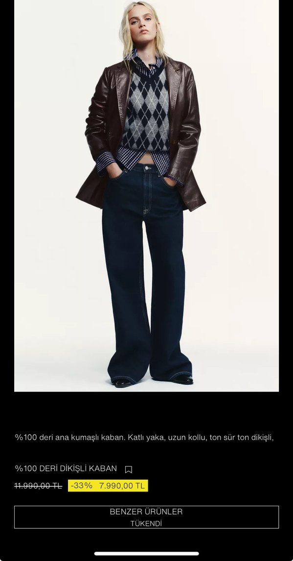 %100 DERİ DİKİŞLİ KABAN - Görsel 3