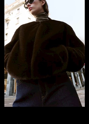 Suni Kürk Bomber Ceket - Görsel 2