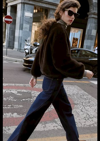 Suni Kürk Bomber Ceket - Görsel 3