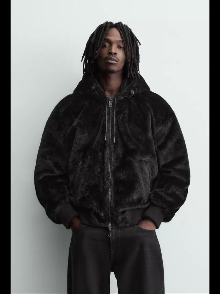 ÇİFT TARAFLI SUNİ KÜRK BOMBER CEKET - Görsel 2