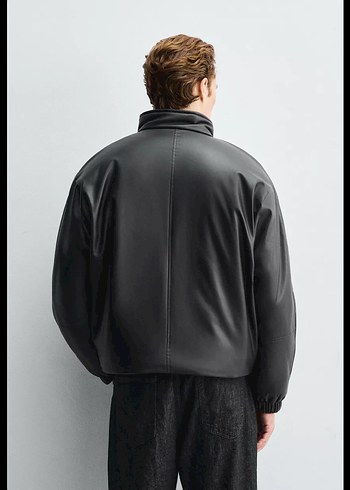 SUNİ DERİ KAPİTONE CEKET - Görsel 2