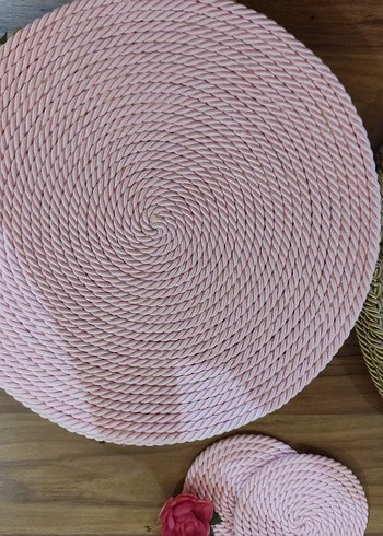 Pembe Nakışlı Bohem Sofra Seti - Görsel 4