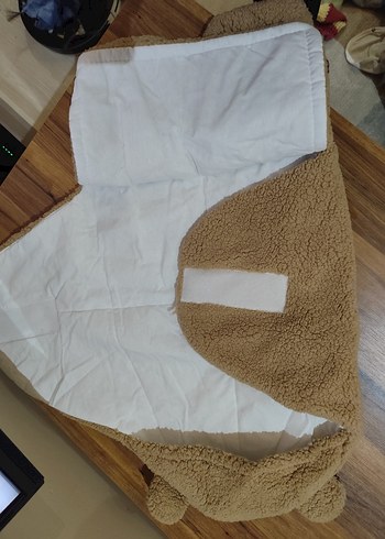 Kahverengi Bebek Battaniyesi Kulaklı - Görsel 3