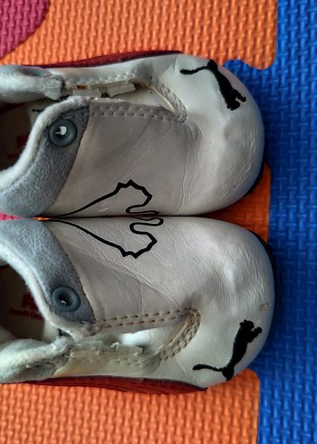 Beyaz Erkek Çocuk Spor Ayakkabı Velcro - Görsel 2