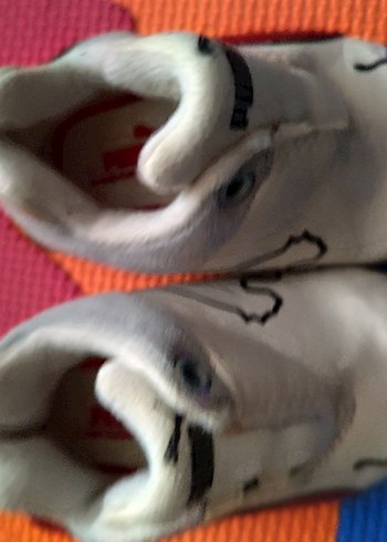 Beyaz Erkek Çocuk Spor Ayakkabı Velcro - Görsel 3