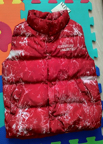 Kırmızı Bağlamalı Desenli Düğmeli Erkek Yelek - Görsel 2