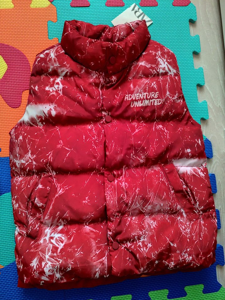 Kırmızı Bağlamalı Desenli Düğmeli Erkek Yelek - Görsel 2