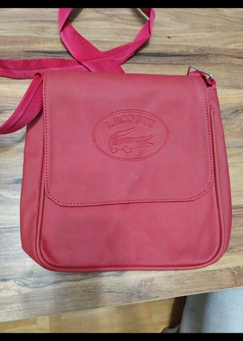 Kırmızı Deri Kadın Çanta - Görsel 3