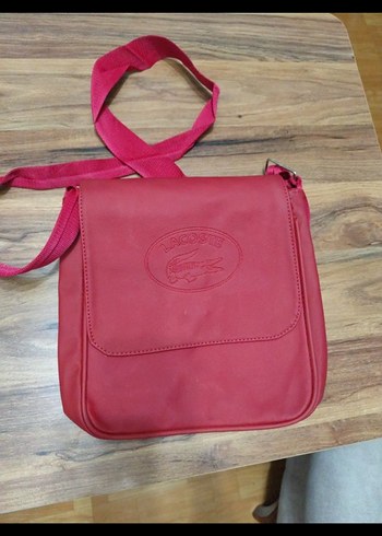 Kırmızı Deri Kadın Çanta - Görsel 2