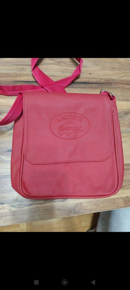 Kırmızı Deri Kadın Çanta - Görsel 3