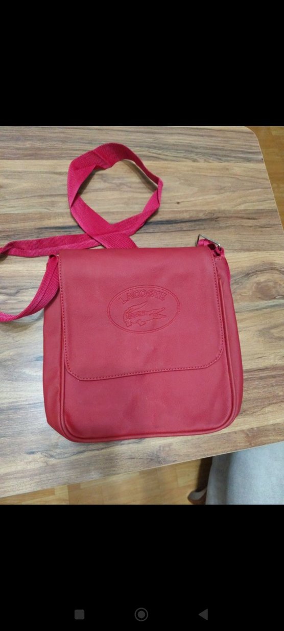 Kırmızı Deri Kadın Çanta - Görsel 2