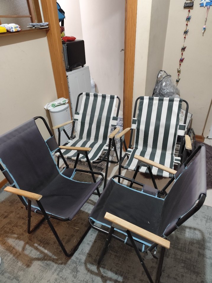 yetişkin Katlanabilir Sandalye Seti - Görsel 2