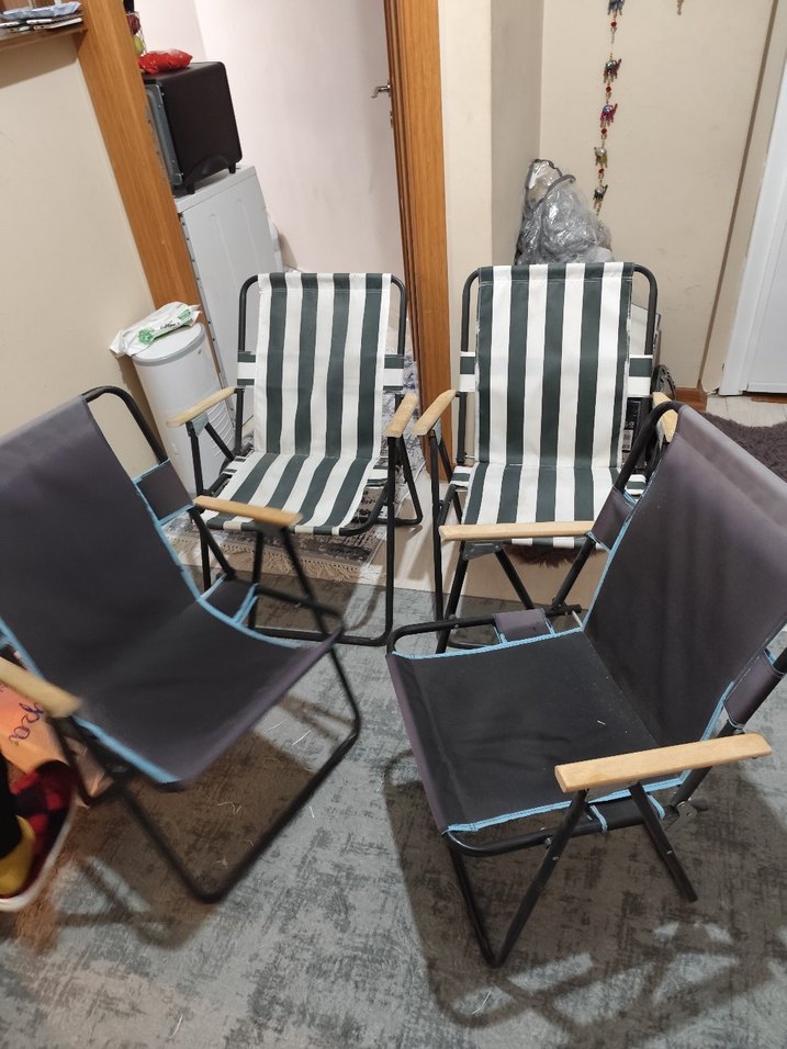 yetişkin Katlanabilir Sandalye Seti - Görsel 4